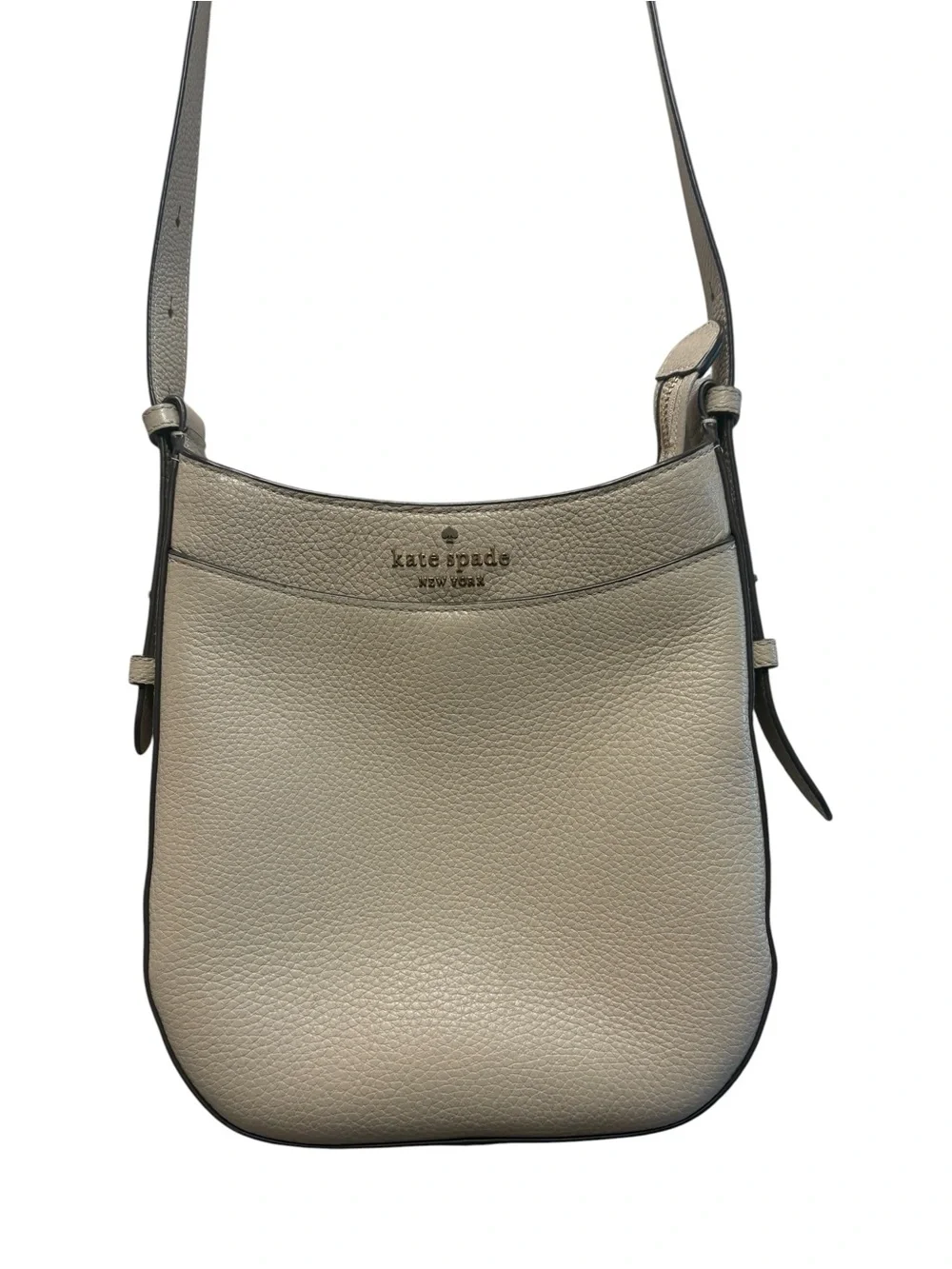 kate spade cream pebbled leather crossbody bag